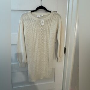 GAP Kids Cream Knit Dress